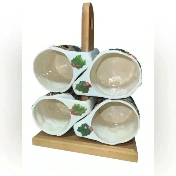 Incredible whimsical Christmas mugs vintage incredible quality - Picture 3 of 14